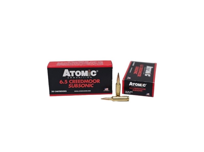 Atomic Subsonic 6.5mm Creedmoor 130 Grain Hollow Point Boat Tail