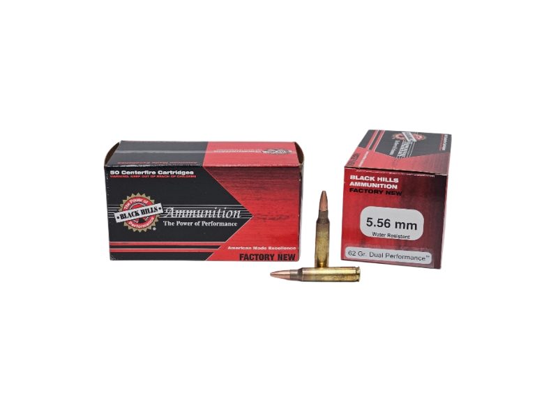 Black Hills 5.56x45mm 62 Grain DUAL PERFORMANCE Monolithic HP lead free