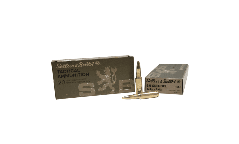 Sellier Bellot 6.5 Grendel SAME DAY SHIPPING 124 Grain FMJ